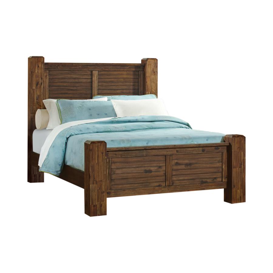 Sutter Creek King Bed with Block Posts
