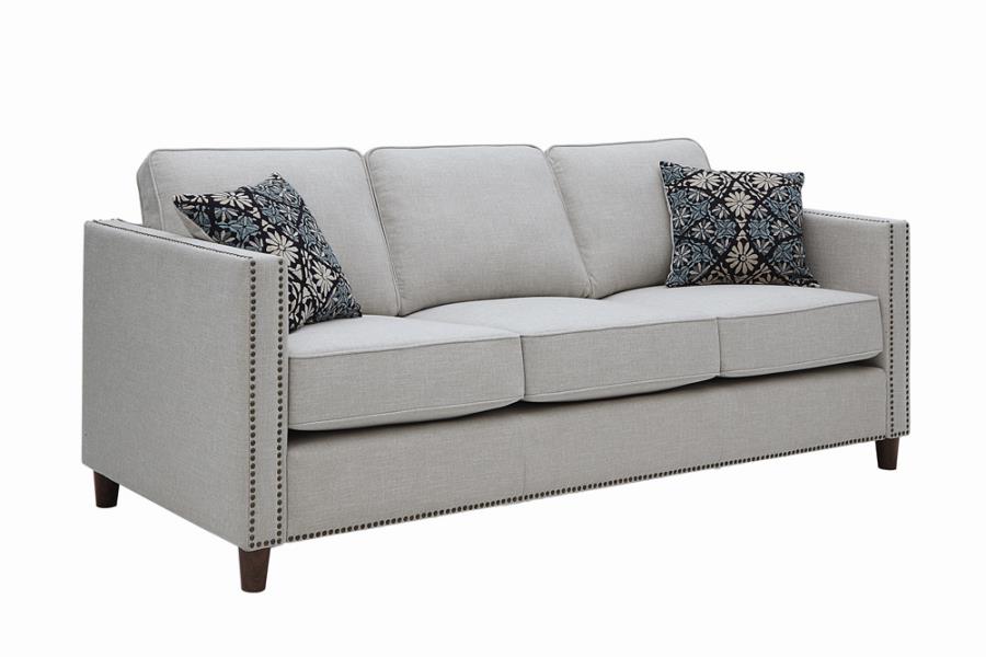 Coltrane Collection Sofa with Woven Fabric Upholstery