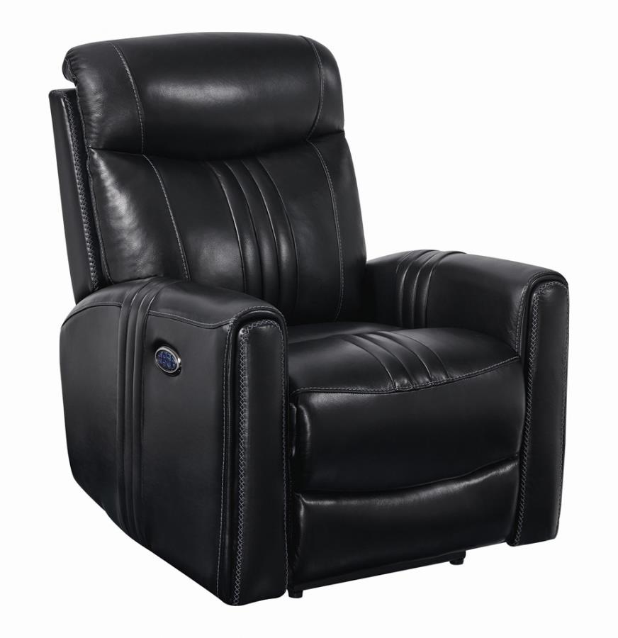 Christina Power3 Recliner with Power Headrest, Power up with USB and Full Foam Seating in Black Color