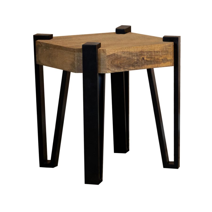 Thick Natural Finished tabletop End Table