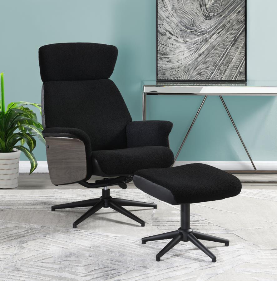 Modern Adjustable Accent Chair in Black