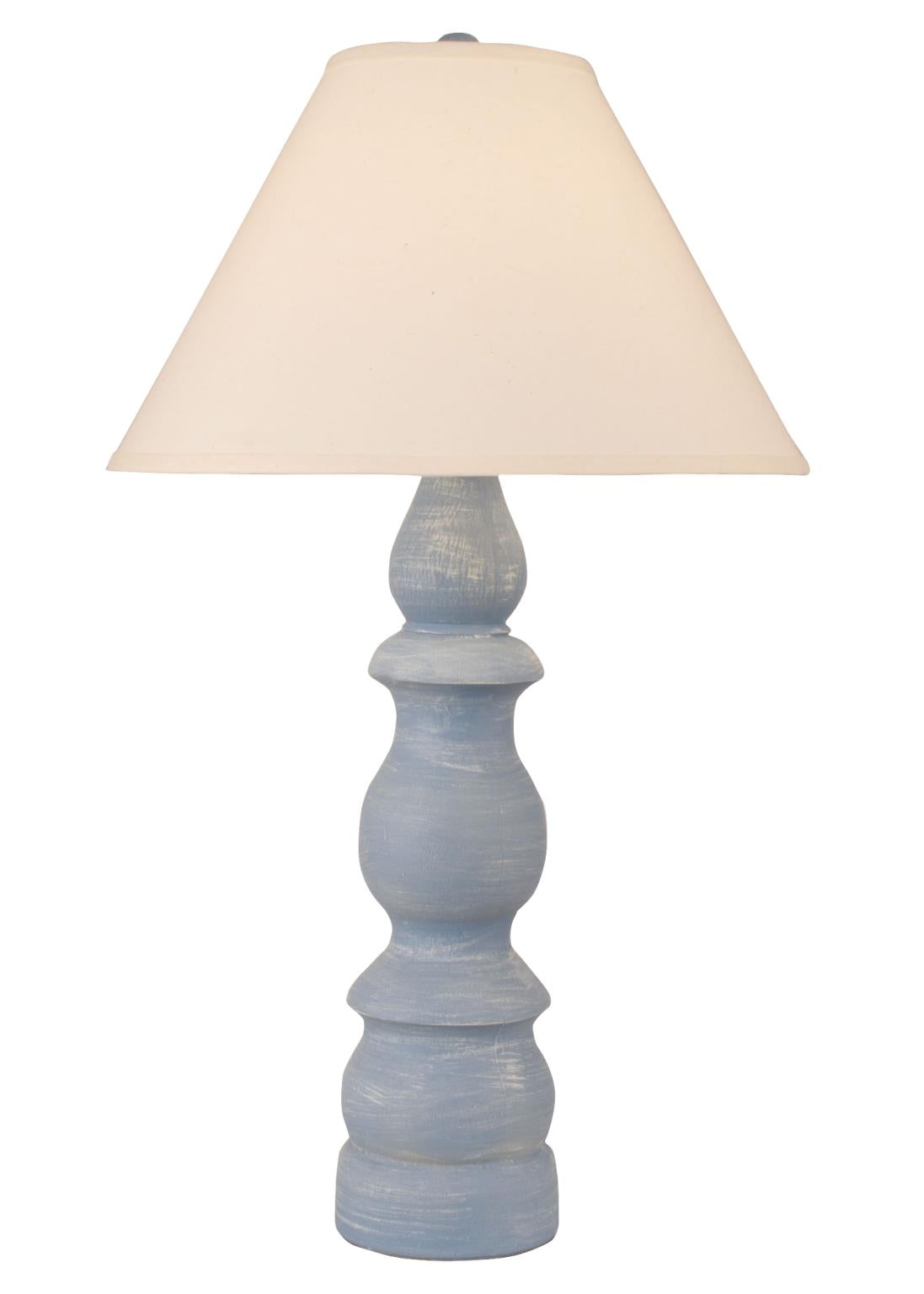 Weathered Wedgewood Blue Farmhouse Table Lamp